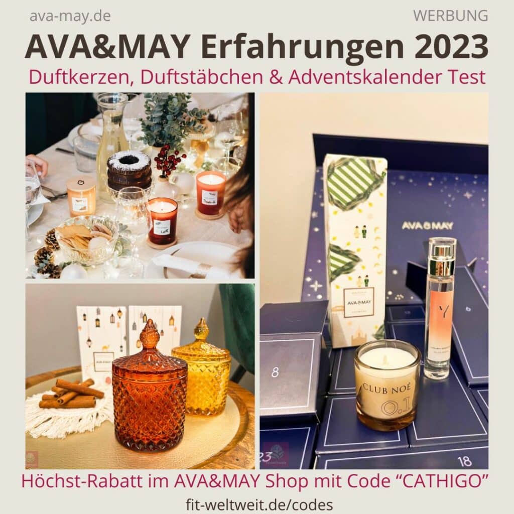 AVA & MAY Adventskalender, Weihnachtskerzen, Weihnachtsdüfte und