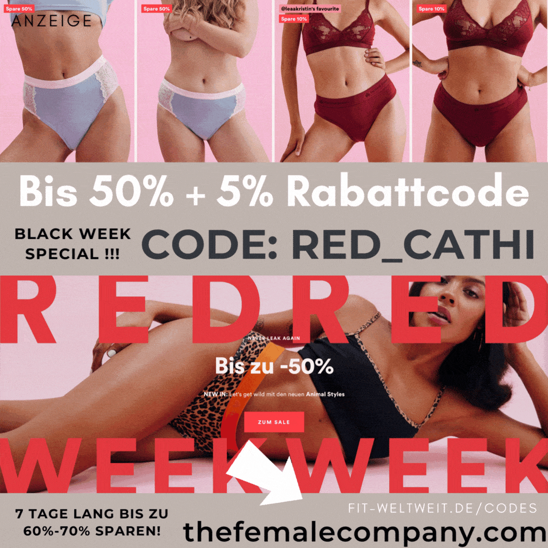 The female Company Rabattcode Red Week Black 50% Gutschein Code