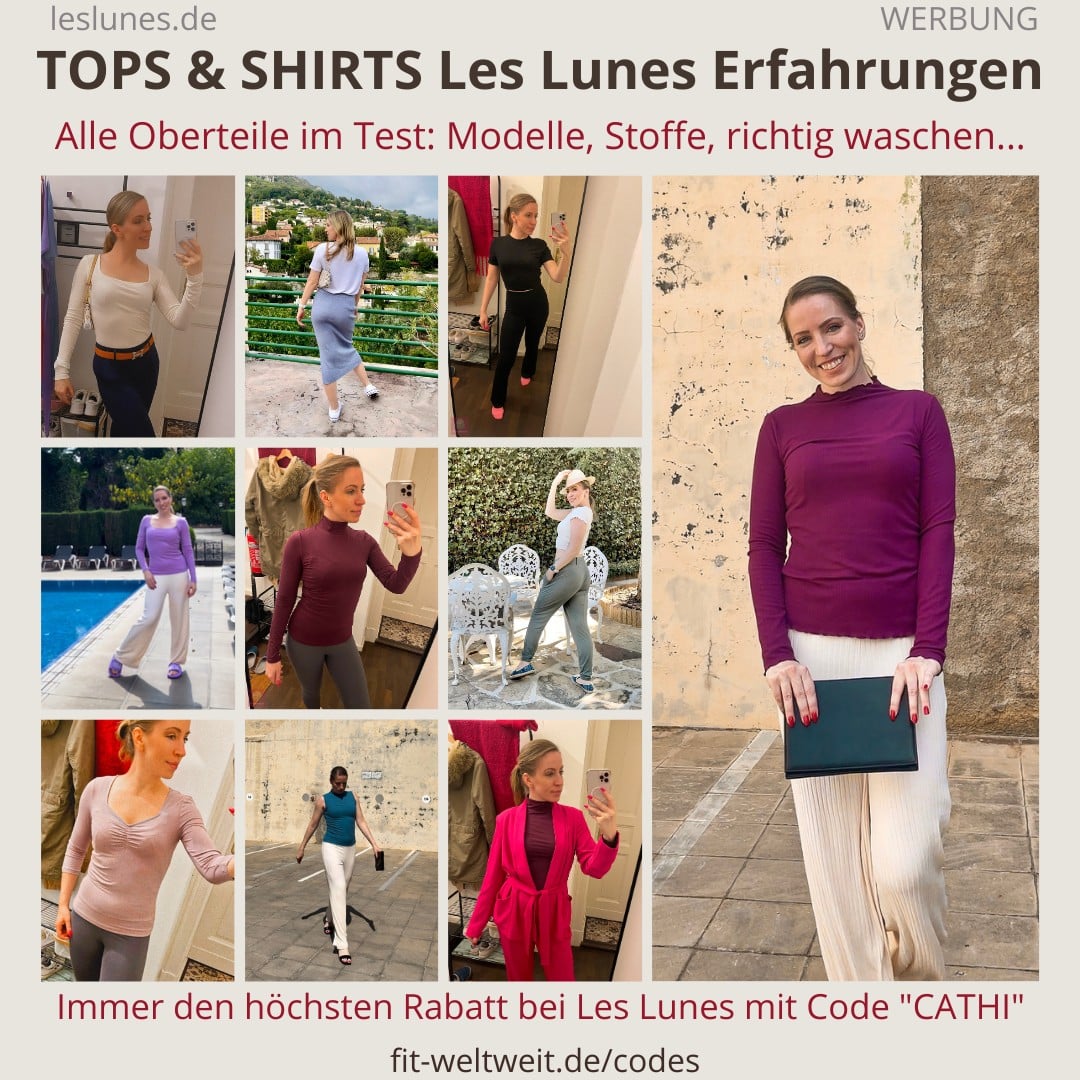 Les Lunes OBERTEILE Erfahrungen: Shirts, T-Shirts, Tops und Longsleeves im Test und Outfit Inspo