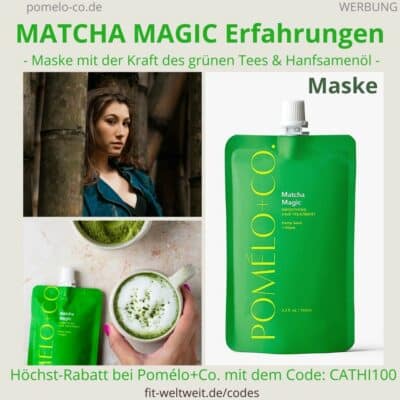 MATCHA MAGIC HAARMASKE Pomélo Co Erfahrung Anwendung repairing hair treatment Maske