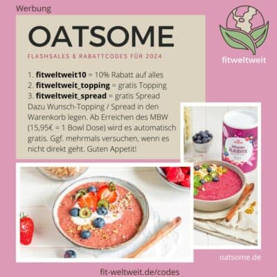 OATSOME Rabattcode 2025 10% - 20% Rabatt Gutschein Code gratis Produkte