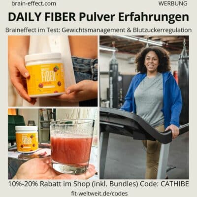 DAILY FIBER Drink Pulver im Test Brainneffect Erfahrungen