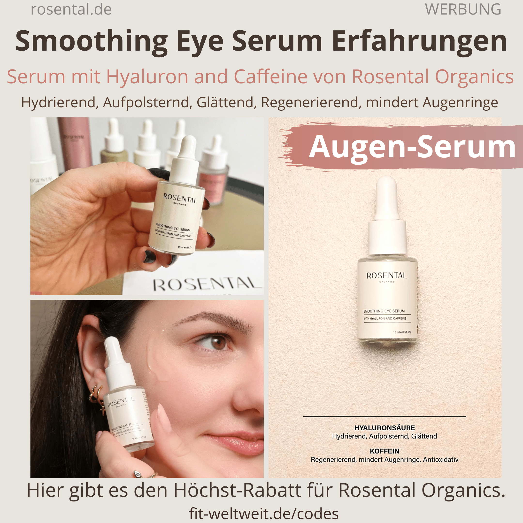 Smoothing Eye Serum Rosental Organics Erfahrungen Test Wirkung Bewertung