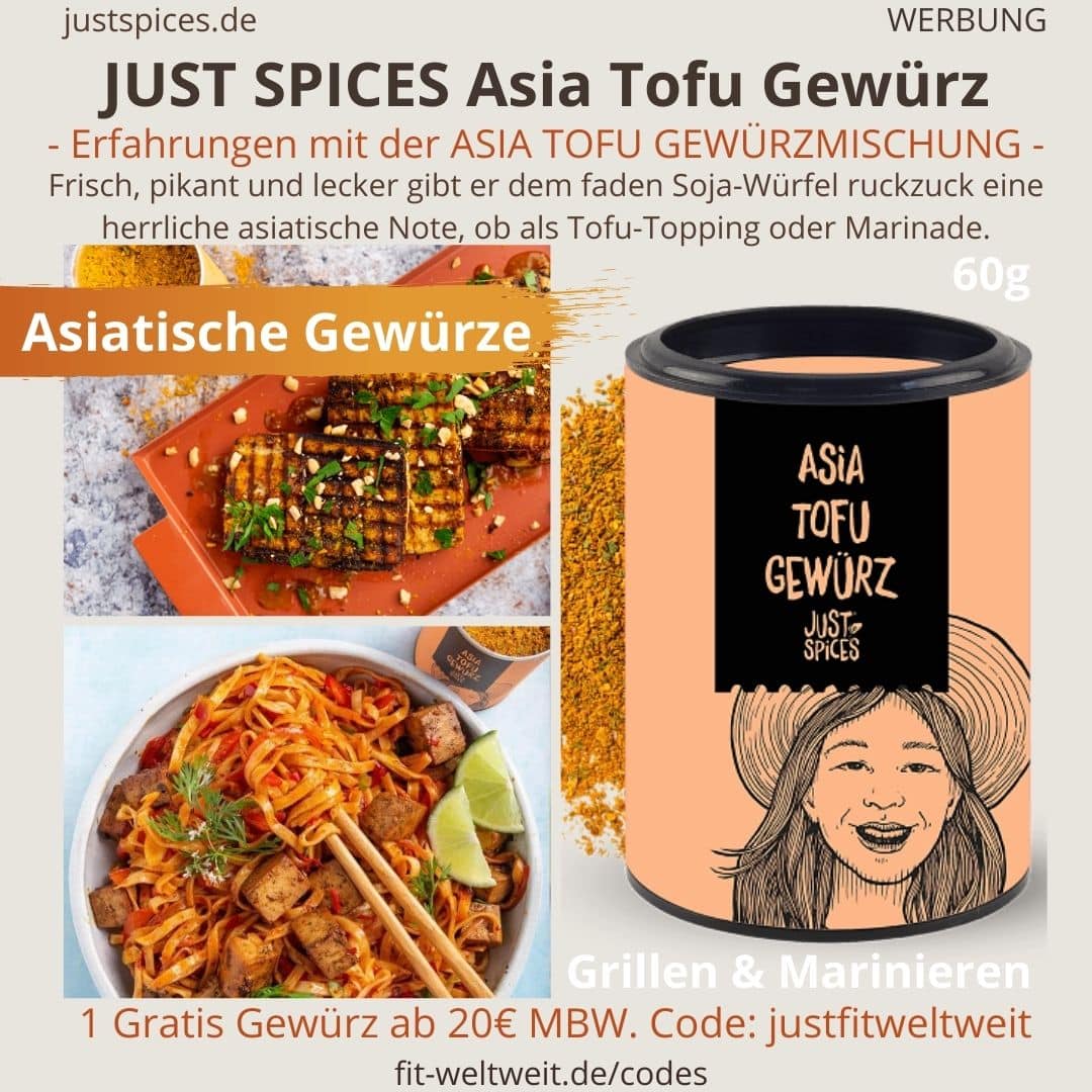 ASIA TOFU GEWÜRZ Just Spices Erfahrungen asiatische Gerichte Geschmack Rezepte Test Bewertungen