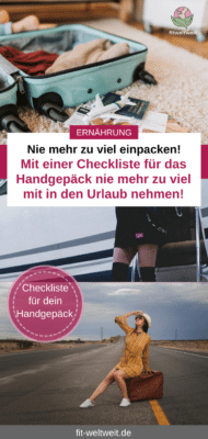 Was muss alles in mein Handgepäck? Diese Checkliste hilft dir beim packen!