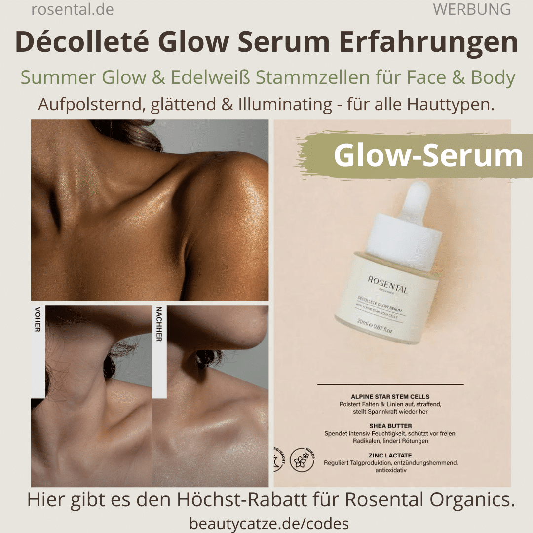 Décolleté Glow Serum Erfahrungen Rosental Organics