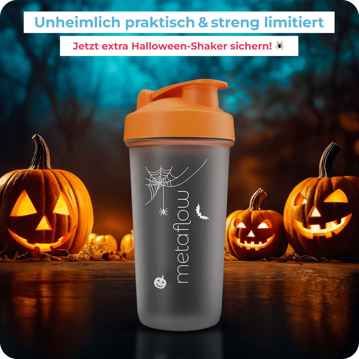 MetaFlow Halloween Shaker Limited Edition gratis zu jedem Starterset Rabattcode CATHIFREE longevity slow aging Fitness Lifestyle
