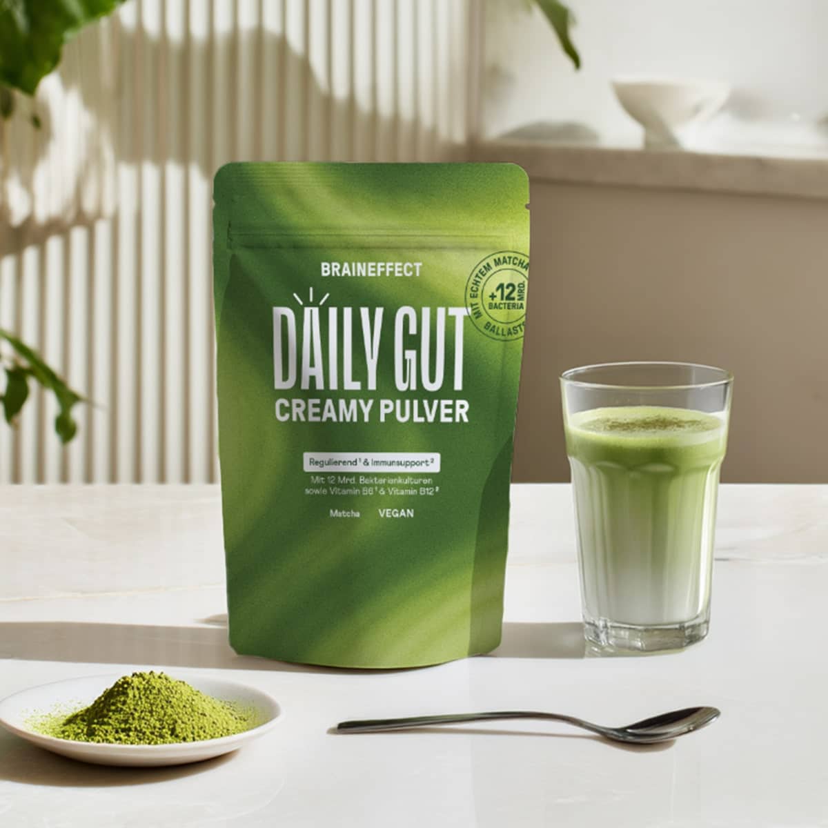 Daily Gut Creamy Matcha Latte Rezept