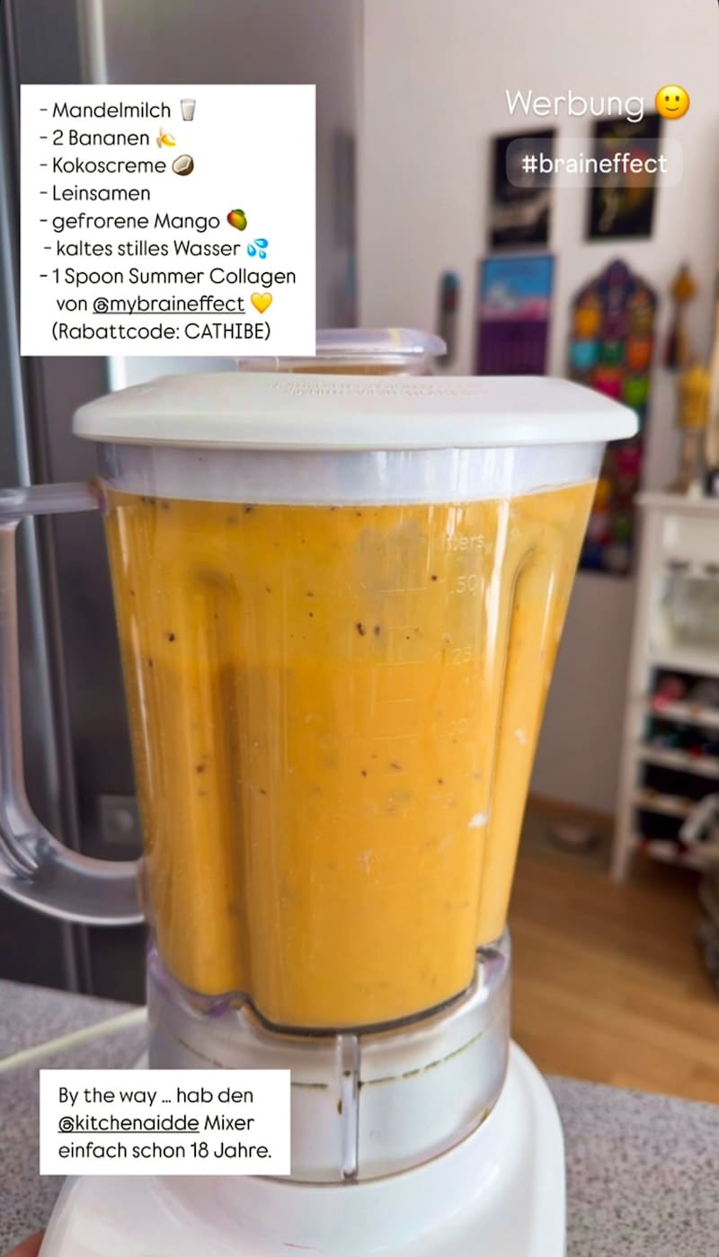 Summer Collagen Mango Cocos Smoothie Braineffect