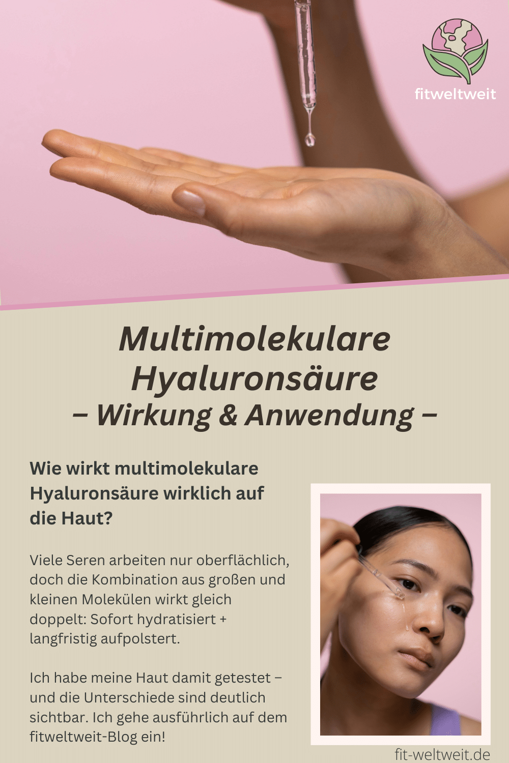 Multimolekulare Hyaluronsäure Wirkung und Anwendung – wie sie deine Haut praller, glatter und hydratisierter macht.