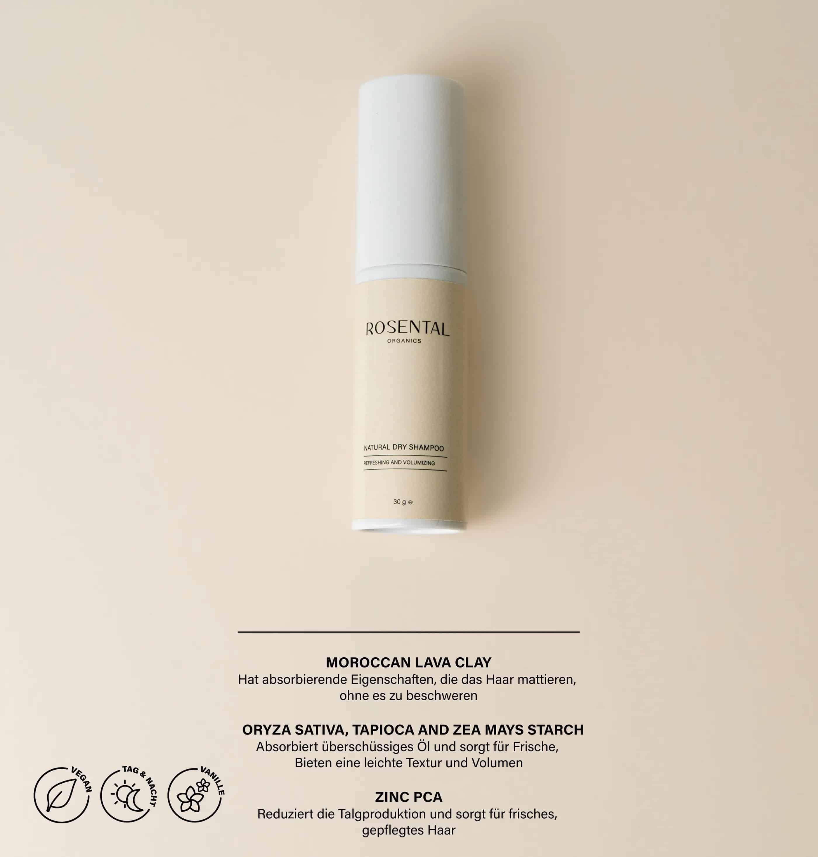 Inhaltsstoffe und Wirkung Rosental Organics Natural Dry Shampoo Erfahrungen