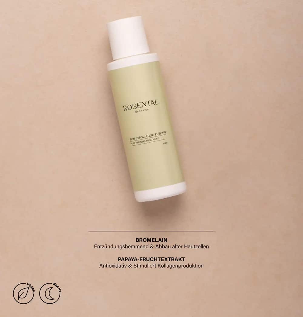 Wirkung Skin Exfoliating Peeling Rosental Organics Poren verfeinern